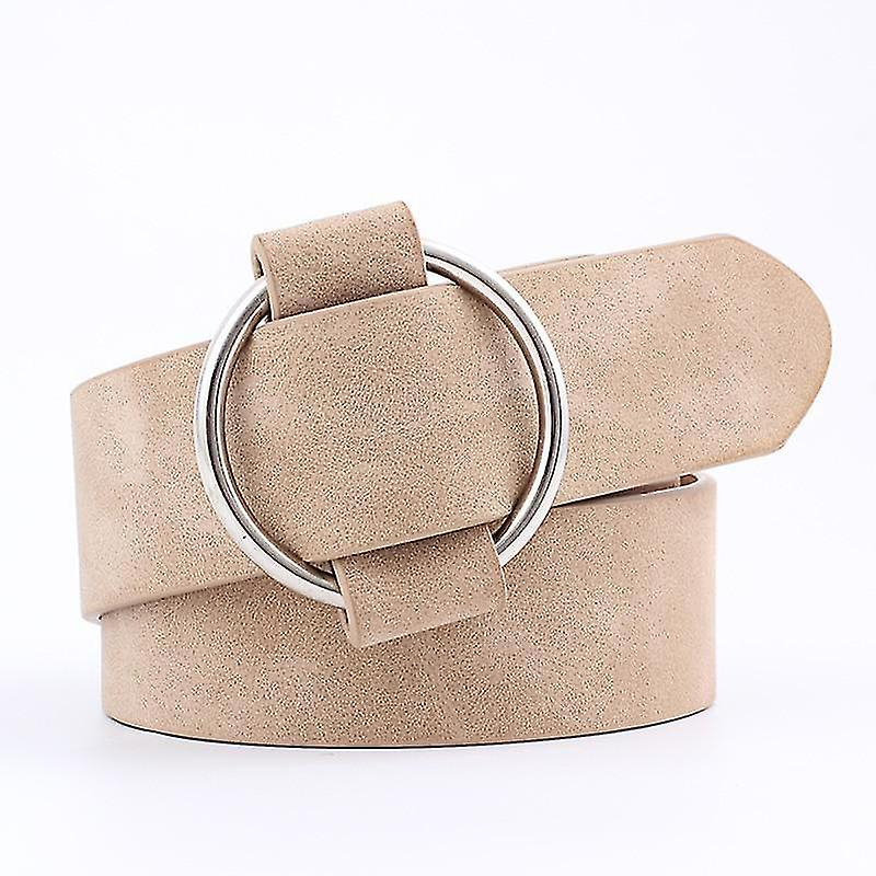 Cinturón Huoguo Fashion Para Mujer, Piel Sintética, Hebilla Ajustable - Venta Internacional.