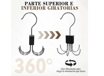 Foto 4 | Gancho Xtellar Giratorio Para Colgar Para Cinturón / Corbata