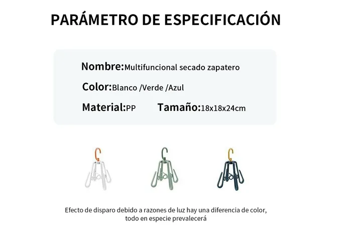 Foto 3 pulgar | Set Xtellar 5 Ganchos Exhibidor Para Sandalias Y Pantuflas