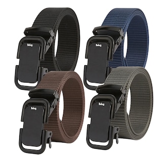 Foto 1 | 4pack Cinturones Belug Tácticos Ajustables 125cm Unisexo Negro+azul Marino+gris+marrón