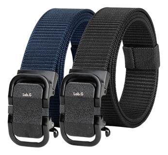 Foto 1 | 2pzs Cinturones Lab.g Táctico Militar Ajustable Moda Calidad Cinto Negro+azul