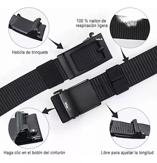 Foto 5 | 2pzs Cinturones Belug Táctico Militar Ajustable Moda Calidad Cinto Negro+marrón