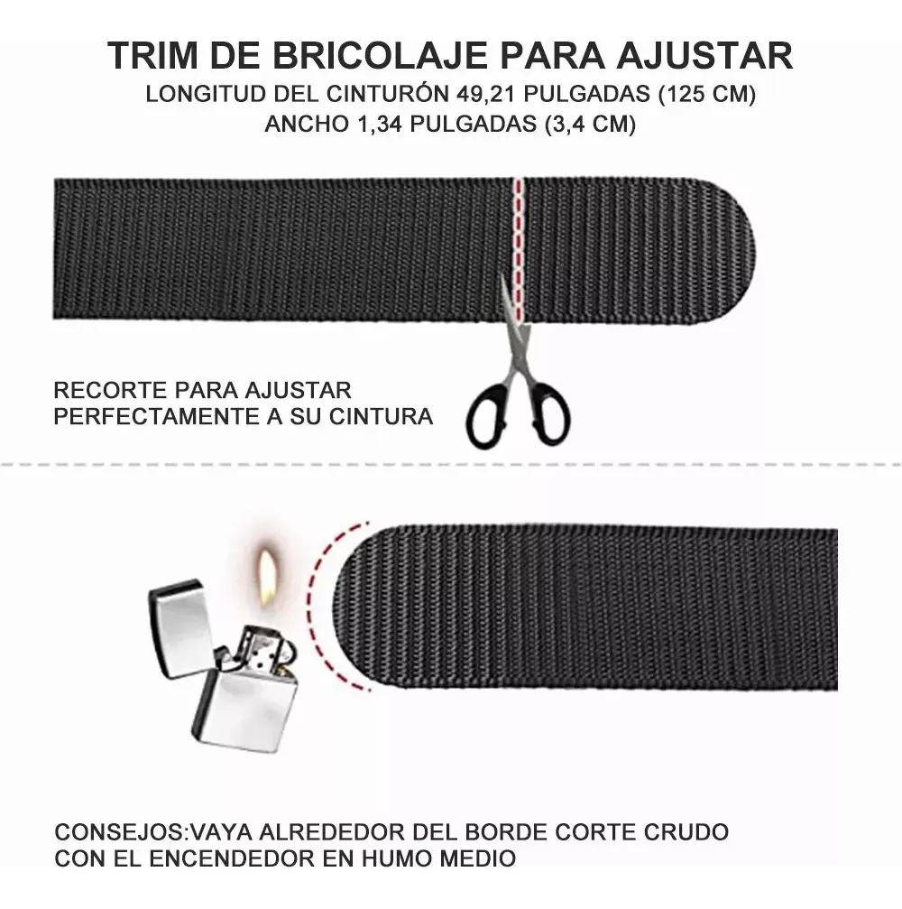 Foto 3 pulgar | 2pzs Cinturones Lab.g Táctico Militar Ajustable Moda Calidad Cinto Negro+marrón