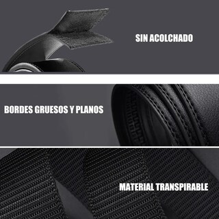 Foto 3 | Set 3pz Cinturones Piel Hombres Ajustable Moda Excelente Calidad Eo Safe Imports Esi-19367 Negro