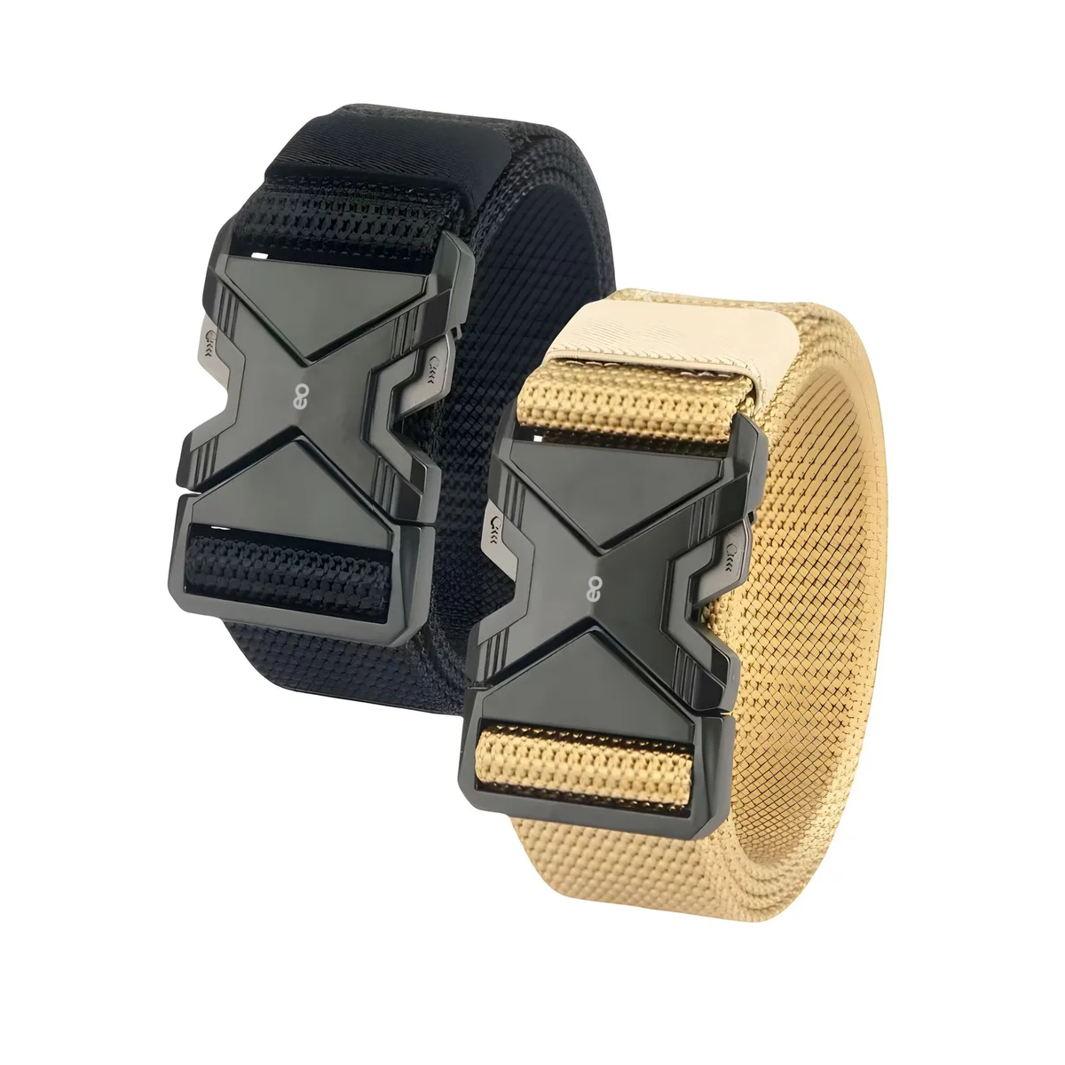Foto 2 pulgar | Par De Cinturones Ajustables 2pzs Unitalla Eo Safe Imports Esi-19356 Negro Y Dorado