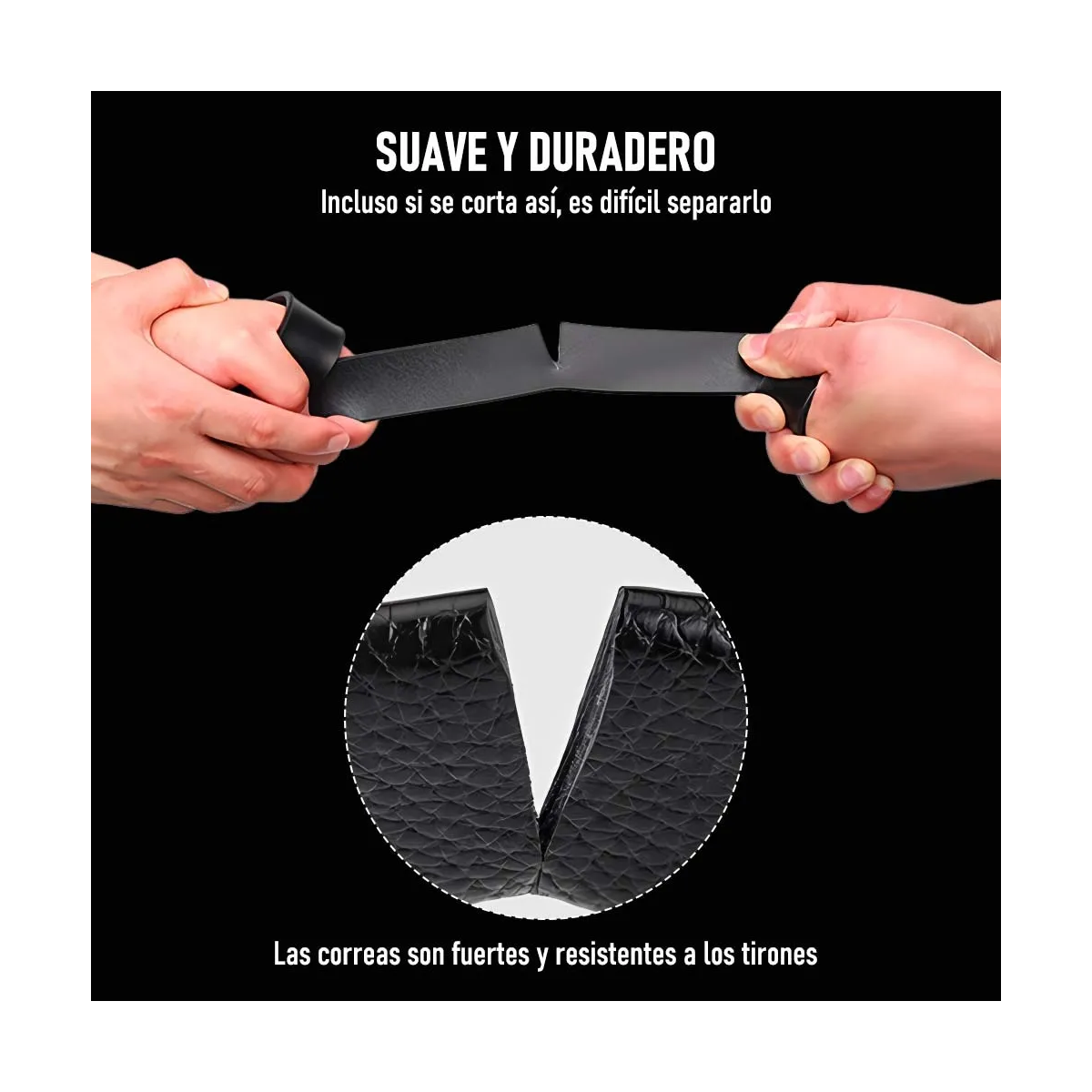 Foto 2 | 2 Cinturones Negros Con Hebilla En Forma De H Unitalla Eo Safe Imports Esi-19360 Negro