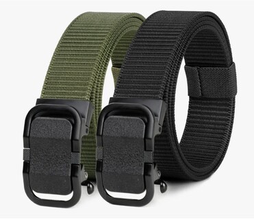 Foto 1 | Set 2 Cinturón Ajustable De Moda Para Hombre 125cm