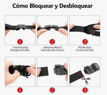 Foto 2 | Set 2 Cinturón Ajustable De Moda Para Hombre 125cm