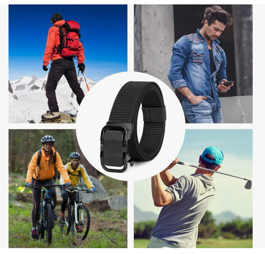 Foto 4 pulgar | Set 2 Cinturón Ajustable De Moda Para Hombre 125cm