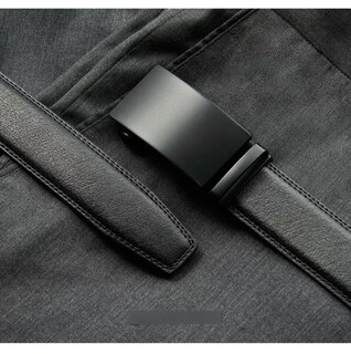 Foto 6 | Cinto Negro De Elegante Cuero P/hombre C/hebilla Automática
