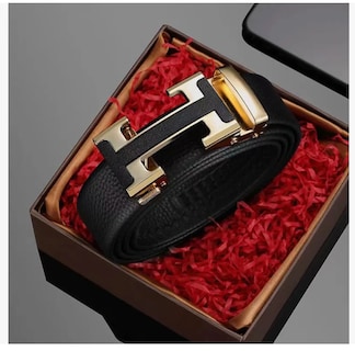 Foto 4 | Cinto De Cuero P/hombre C/hebilla Automática Regalo Elegante