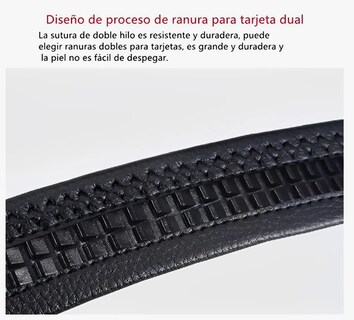 Foto 6 | Cinto De Cuero P/hombre C/hebilla Automática Regalo Elegante