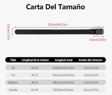 Foto 4 | Set 2 Cinturón Ajustable De Moda Para Hombre 125cm