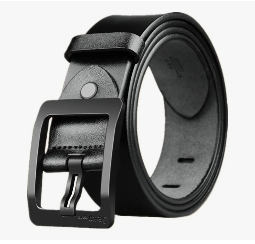 Foto 2 pulgar | Cinturón De Piel De Vacuno De Moda Para Hombre