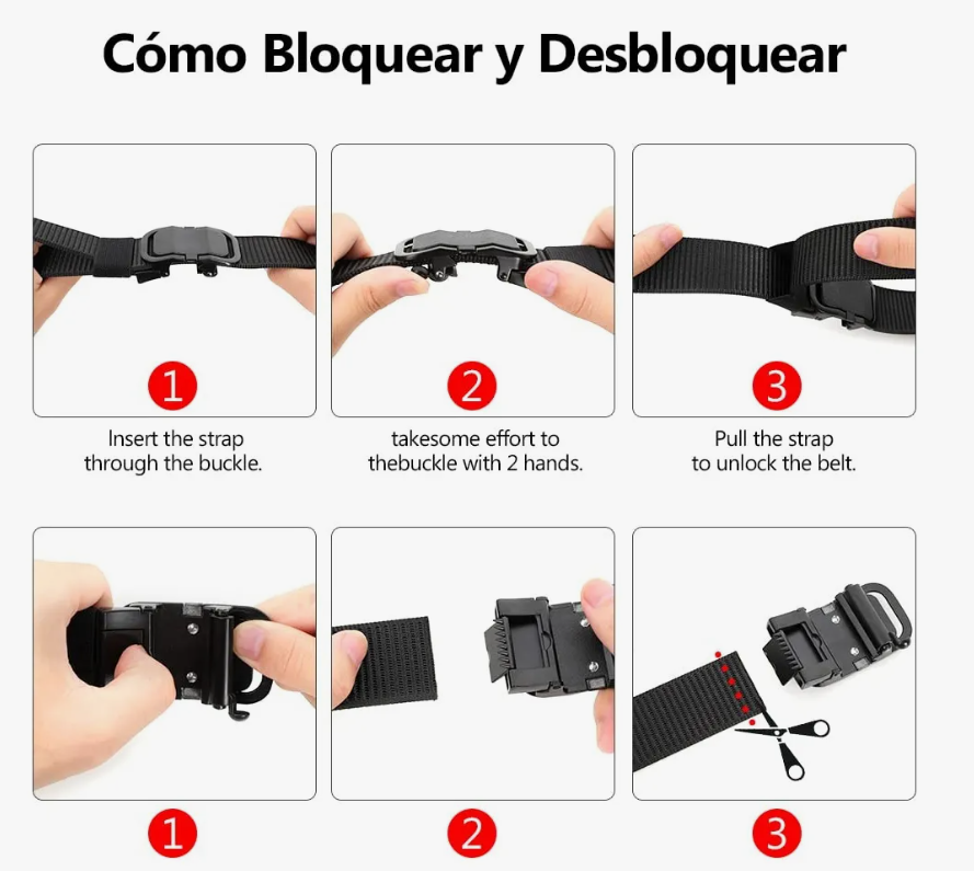 Foto 4 pulgar | Set 2 Cinturón Ajustable De Moda Para Hombre 125cm