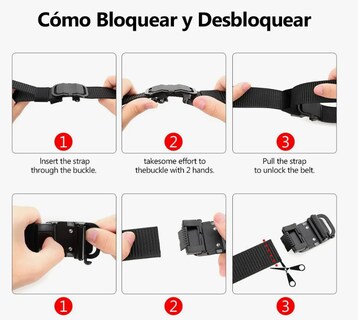 Foto 3 | Set 2 Cinturón Ajustable De Moda Para Hombre 125cm