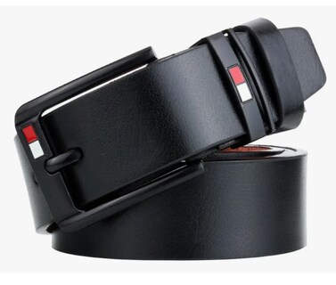 Foto 1 | Cinturón De Piel Hombre Excelente Calidad Ocio De Negocios Color Negro 125cmcinturón De Piel Hombre Excelente