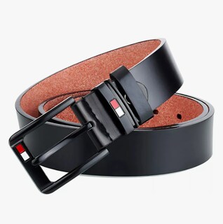 Foto 2 | Cinturón De Piel Hombre Excelente Calidad Ocio De Negocios Color Negro 125cmcinturón De Piel Hombre Excelente