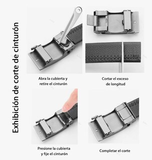Foto 4 | Cinto De Elegante Cuero P/hombre C/hebilla Automática