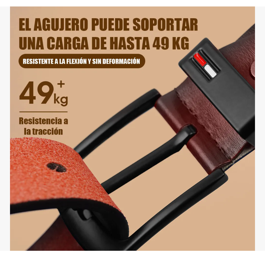 Foto 6 pulgar | Cintos Hombre Cinturones De Piel Accesorios Para Hombres