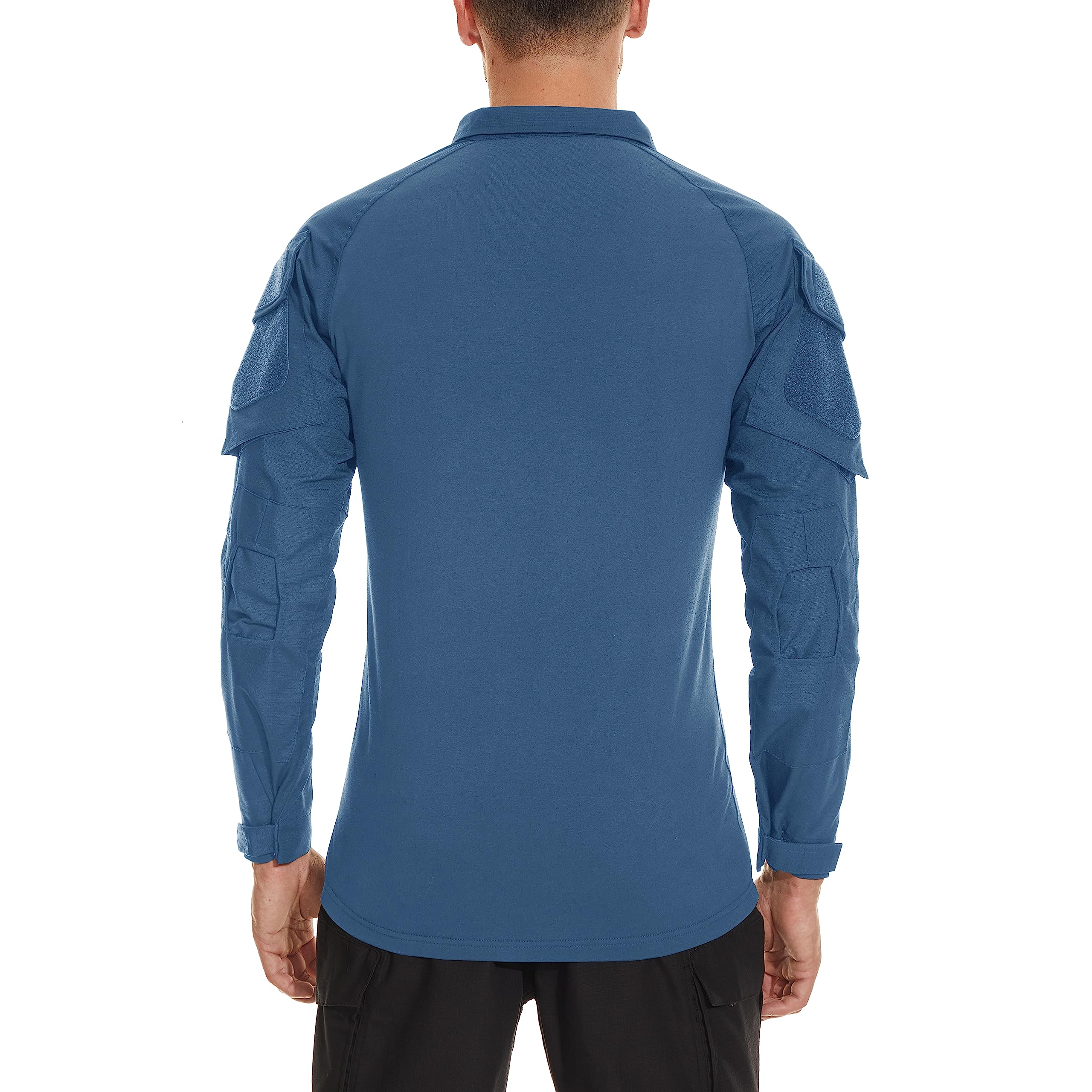 Foto 4 | Camisa Táctica Tacvasen Para Hombre Manga Larga Azul Gris Xl - Venta Internacional.