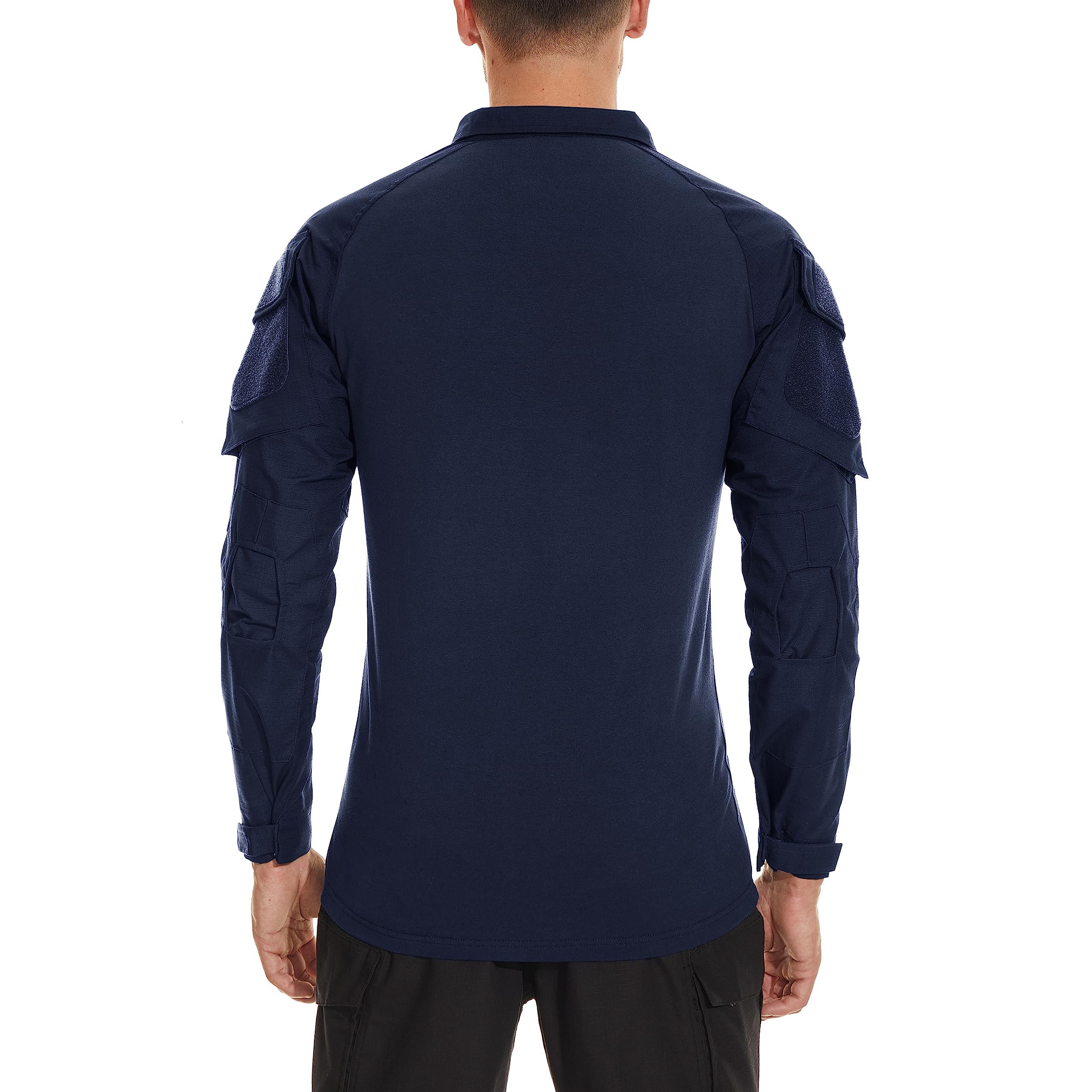 Foto 4 | Camisa Tacvasen Army Para Hombre De Manga Larga Táctica Azul Marino L - Venta Internacional.