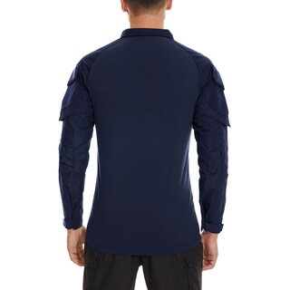 Foto 4 | Camisa Tacvasen Army Para Hombre De Manga Larga Táctica Azul Marino L - Venta Internacional.