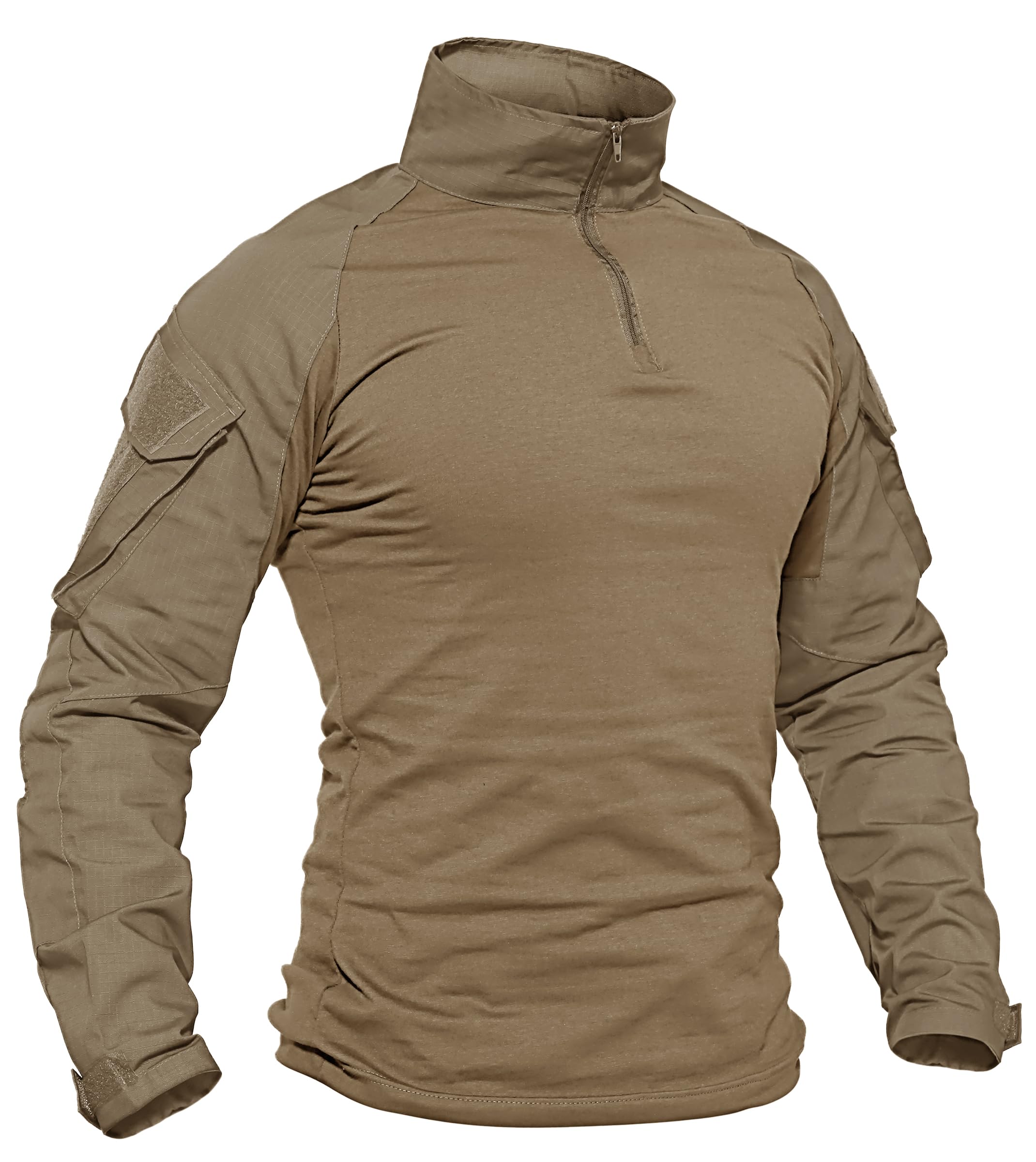 Foto 2 pulgar | Camisa Militar Tacvasen De Manga Larga Táctica Caqui Para Hombre - Venta Internacional.