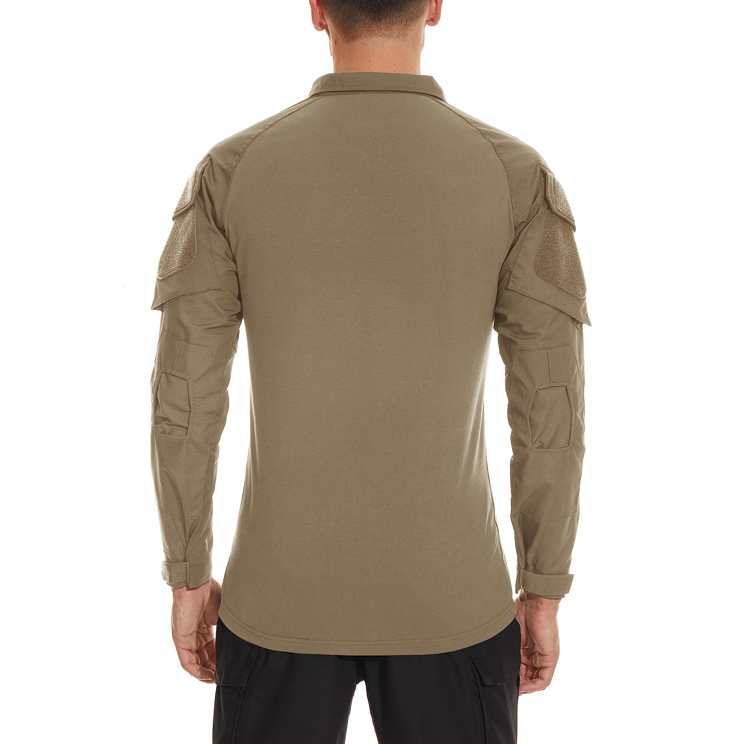Foto 5 pulgar | Camisa Militar Tacvasen De Manga Larga Táctica Caqui Para Hombre - Venta Internacional.