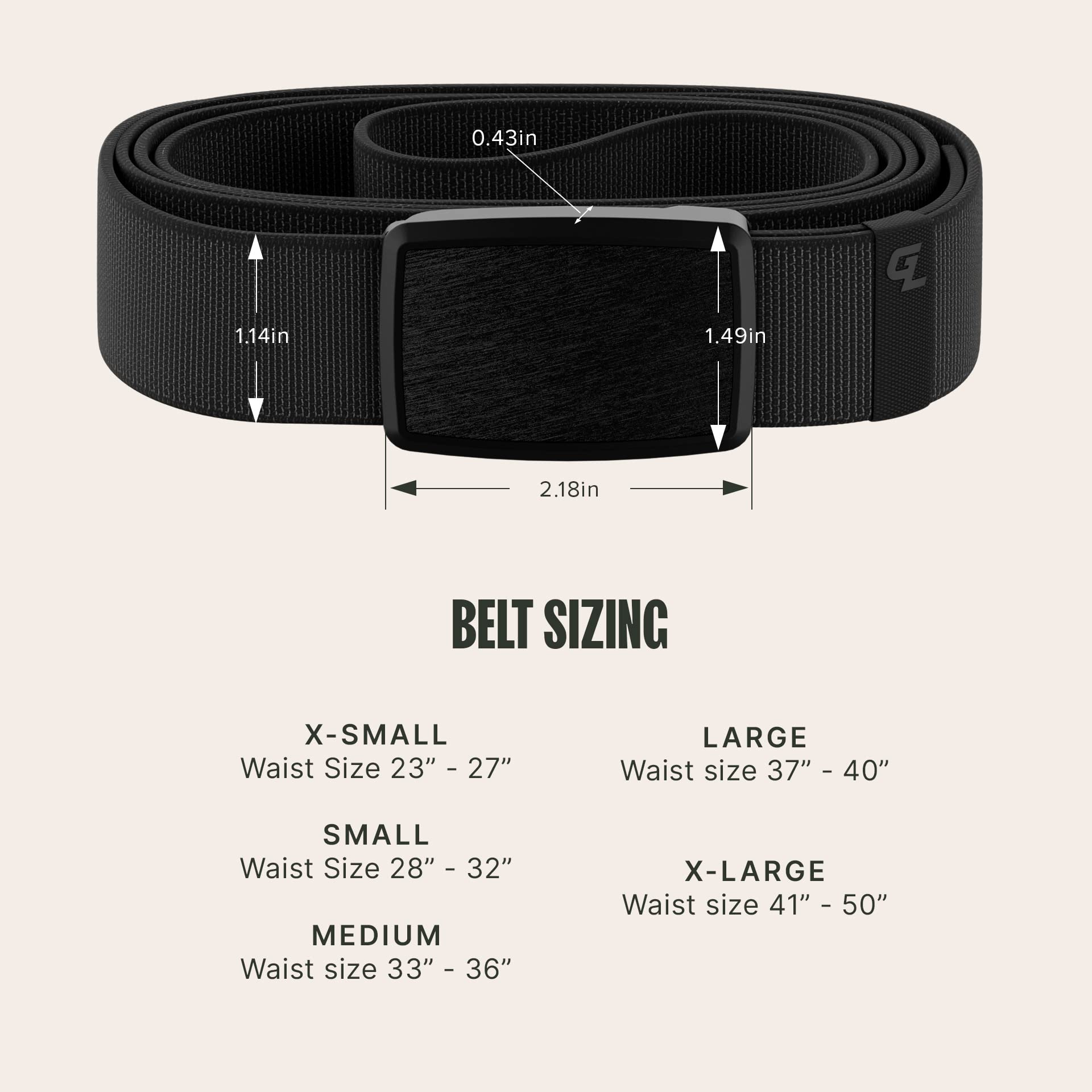 Foto 7 pulgar | Cinturón Belt Groove Life Groove, Perfil Bajo, Negro, Talla X-small - Venta Internacional.