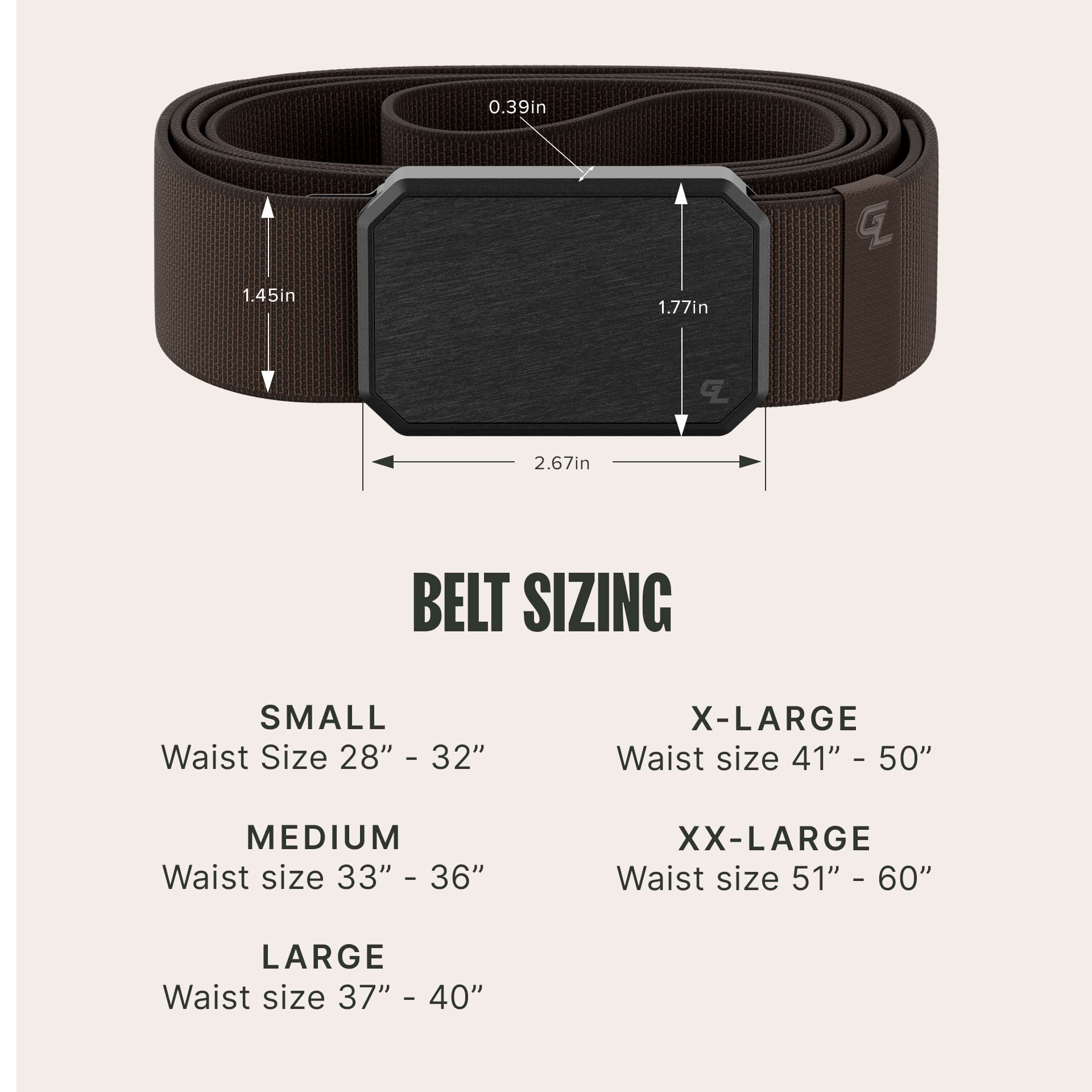 Foto 6 | Cinturón Belt Groove Life Groove De Metal Y Marrón Para Hombre - Venta Internacional.