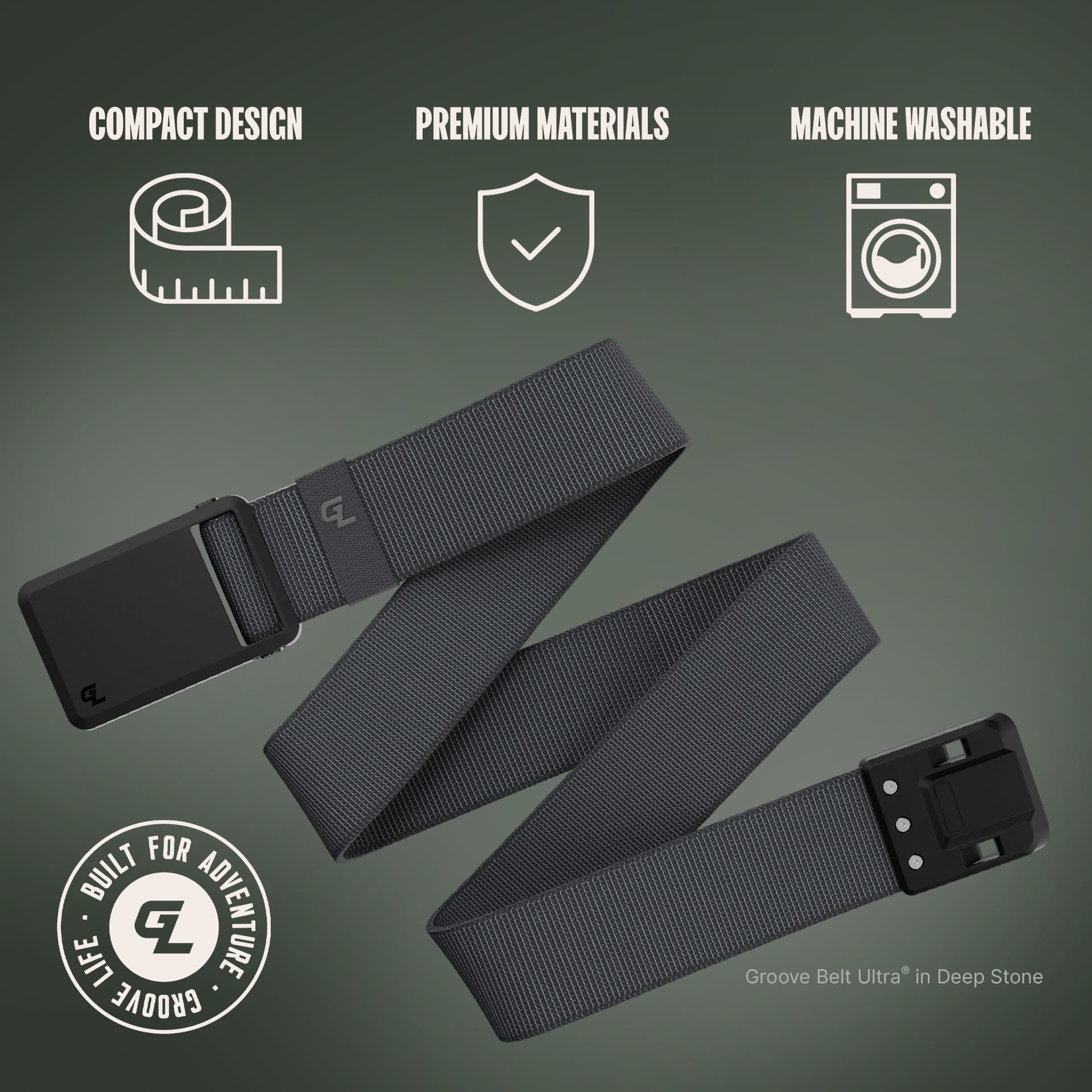 Foto 2 | Cinturón Belt Groove Life Groove Ultra Deep Stone/black Para Hombre - Venta Internacional.