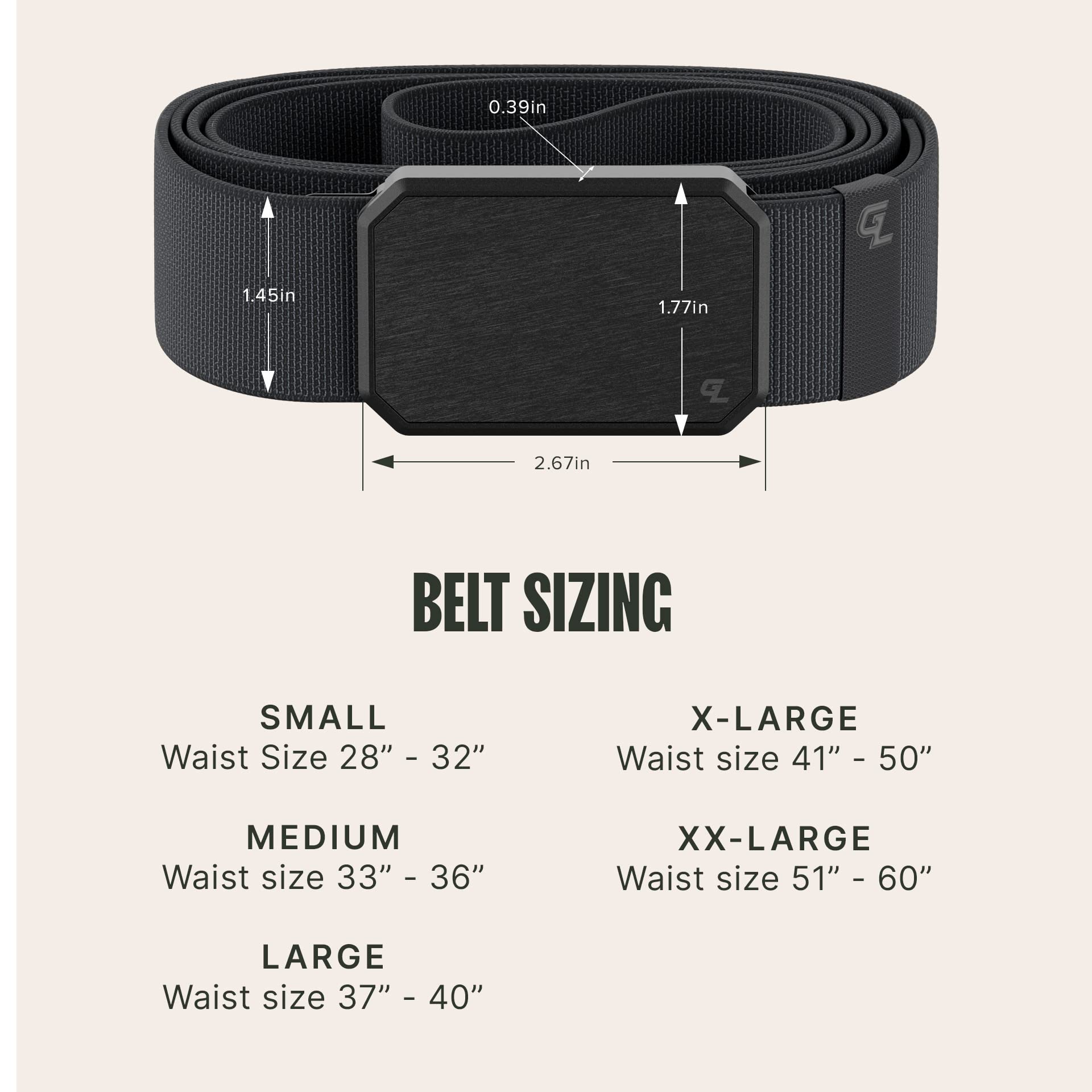 Foto 6 | Cinturón Belt Groove Life Groove De Metal Y Piedra Para Hombre - Venta Internacional.