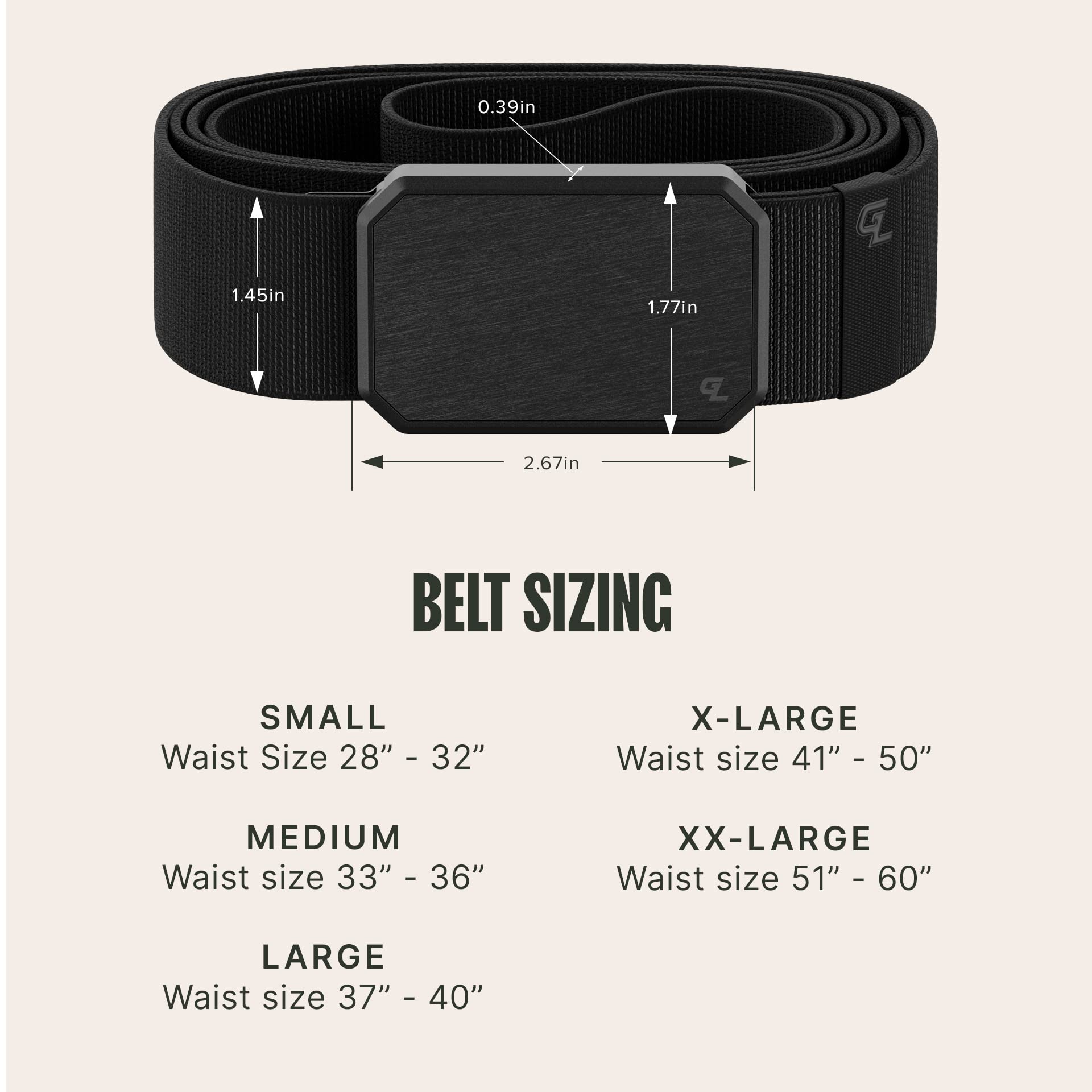 Foto 7 pulgar | Cinturón Belt Groove Life Groove De Metal Y Negro Para Hombre - Venta Internacional.