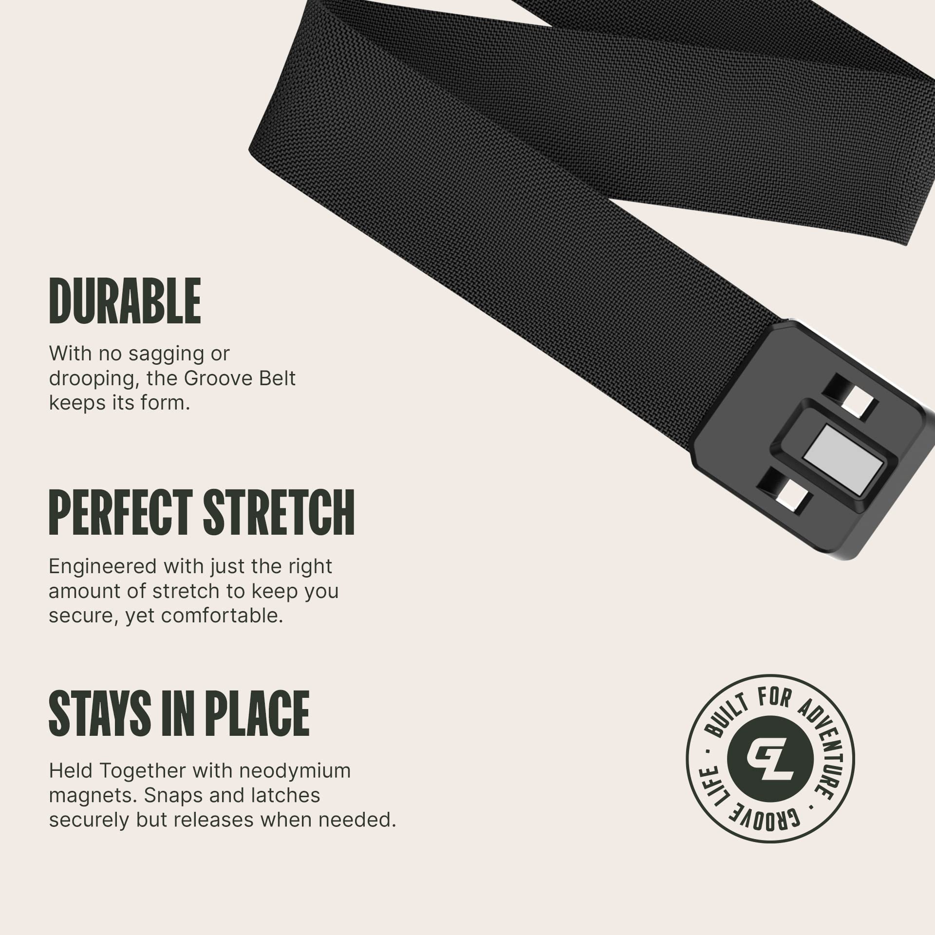 Foto 4 pulgar | Cinturón Belt Groove Life Groove Bronce/negro Para Hombre - Venta Internacional.