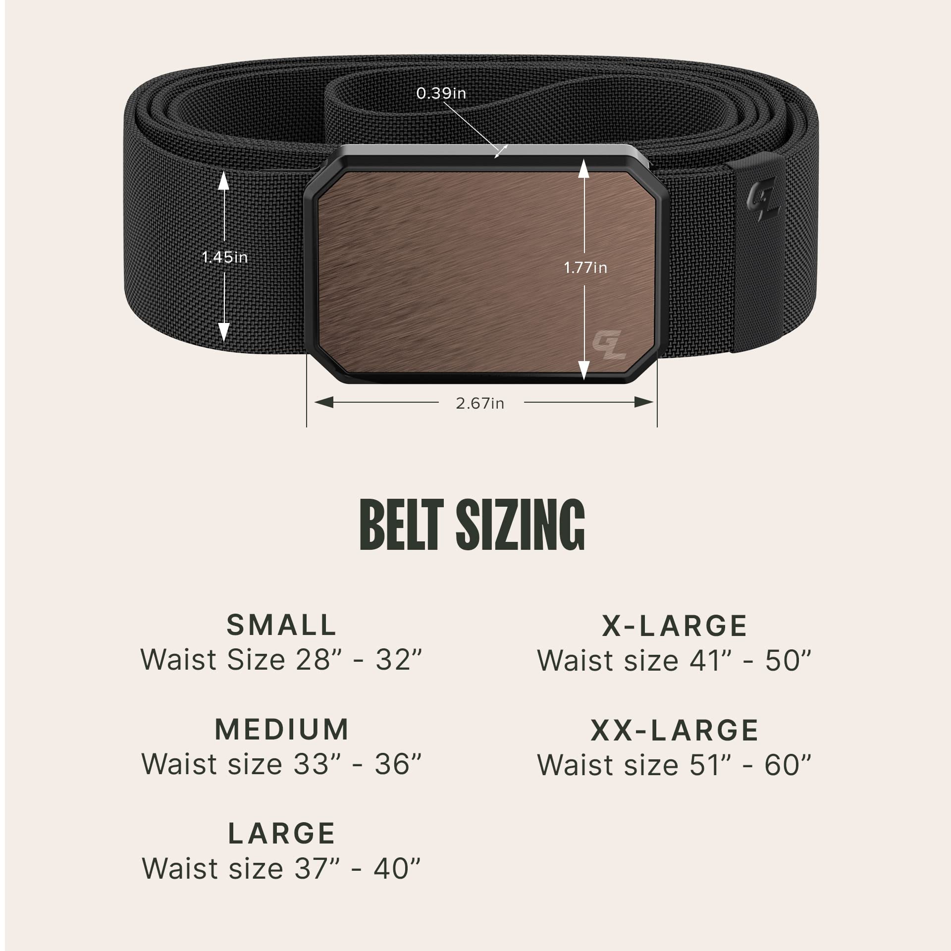 Foto 7 pulgar | Cinturón Belt Groove Life Groove Bronce/negro Para Hombre - Venta Internacional.