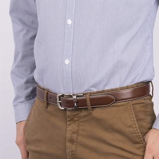 Foto 4 | Cinturón Tommy Hilfiger De Cuero Reversible Marrón/negro Para Hombre - Venta Internacional.