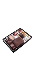 Foto 3 | Kit De Regalo Para Caballero, Con Corbata, Cartera, Cinturón, Lentes, Color Café, Regalo Para Hombre Dia Del Padre