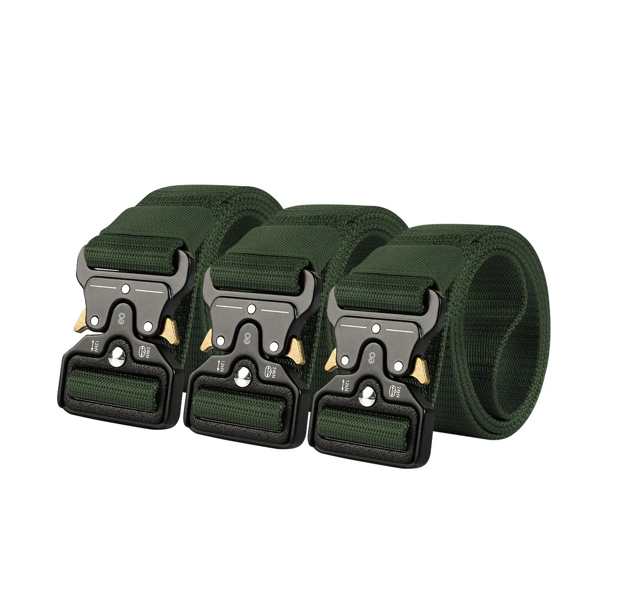 Foto 2 pulgar | 3pzs Cinturones Ajustables Eo Safe Imports Esi-19354 Verde