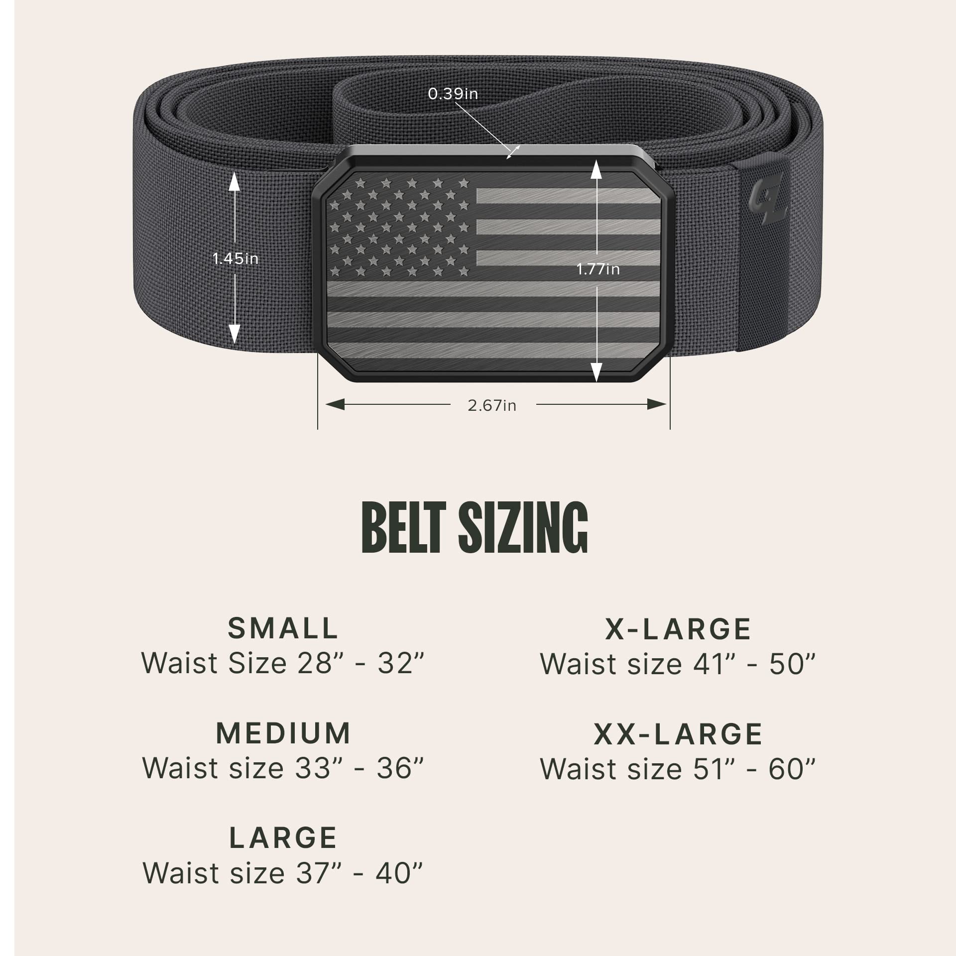 Foto 7 pulgar | Bandera Belt Groove Life Hero Groove Para Hombre, Color Negro/piedra Profunda - Venta Internacional.