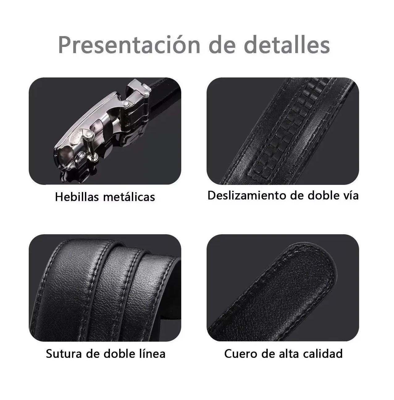 Foto 3 | Cinturón para Hombre Lab.G Negro