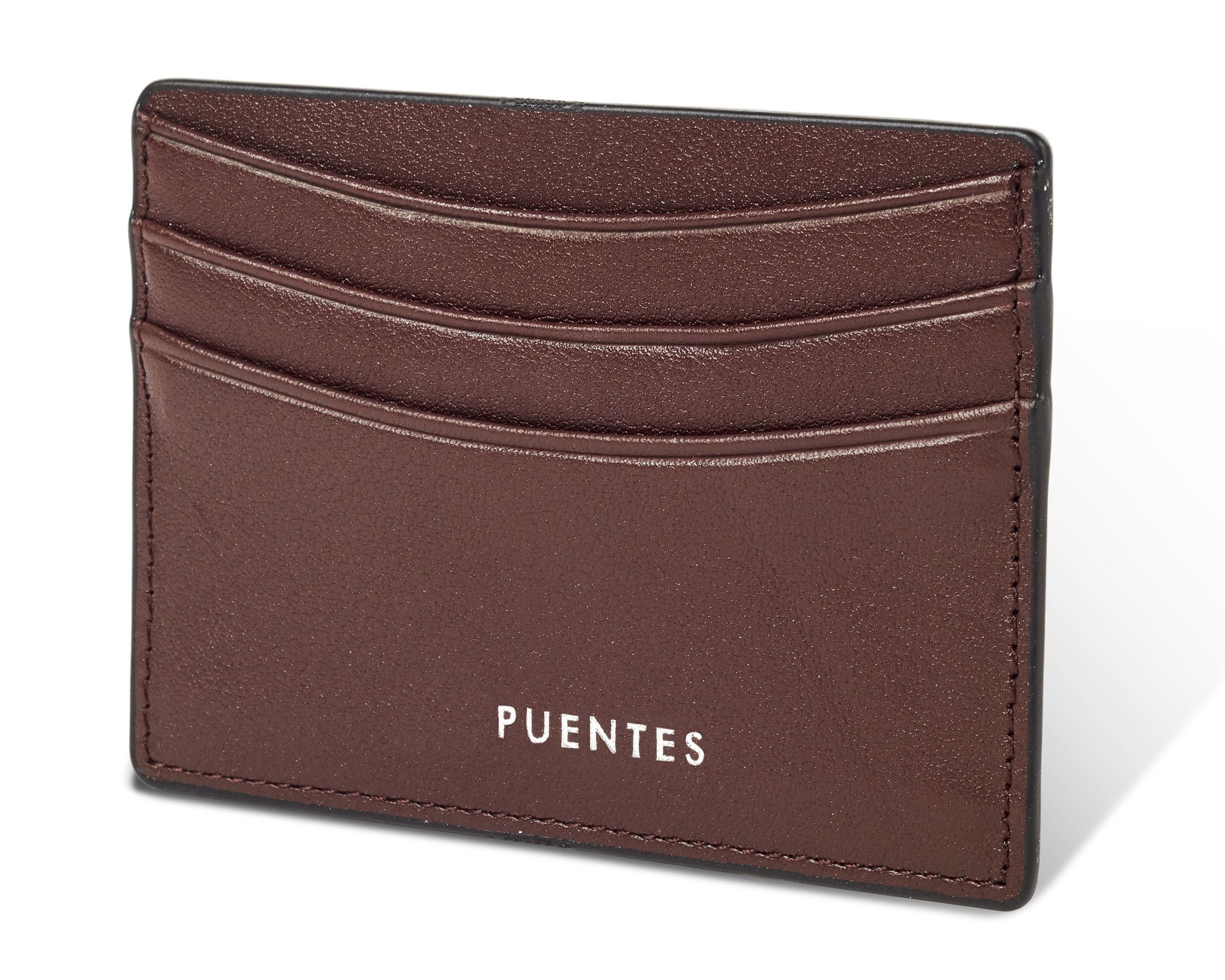 Foto 2 pulgar | Cartera Slim Puentes Denver para Tarjetas de Crédito Piel color Marrón