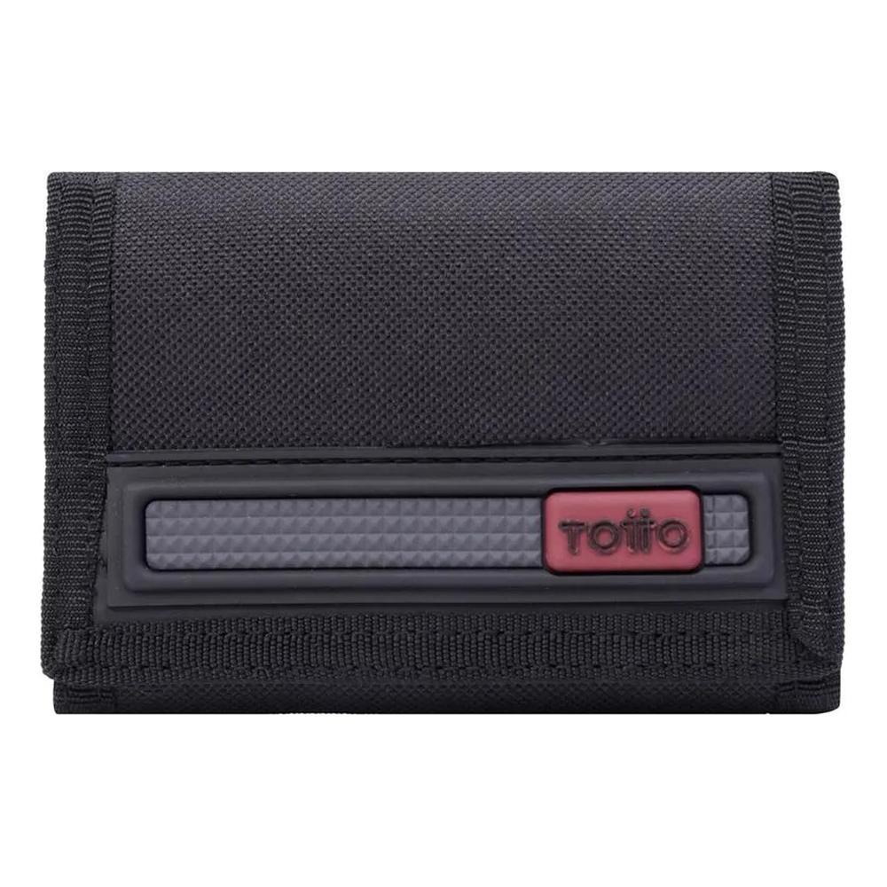 Foto 2 pulgar | Totto Cartera Para Hombre Con Velcro Y Bloqueo Rfid Bact221 Negro