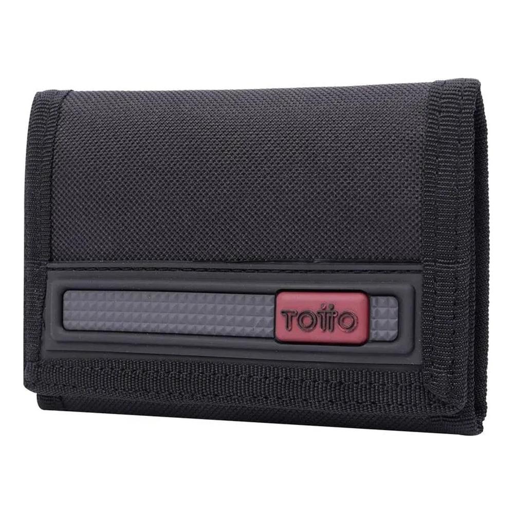Foto 3 pulgar | Totto Cartera Para Hombre Con Velcro Y Bloqueo Rfid Bact221 Negro