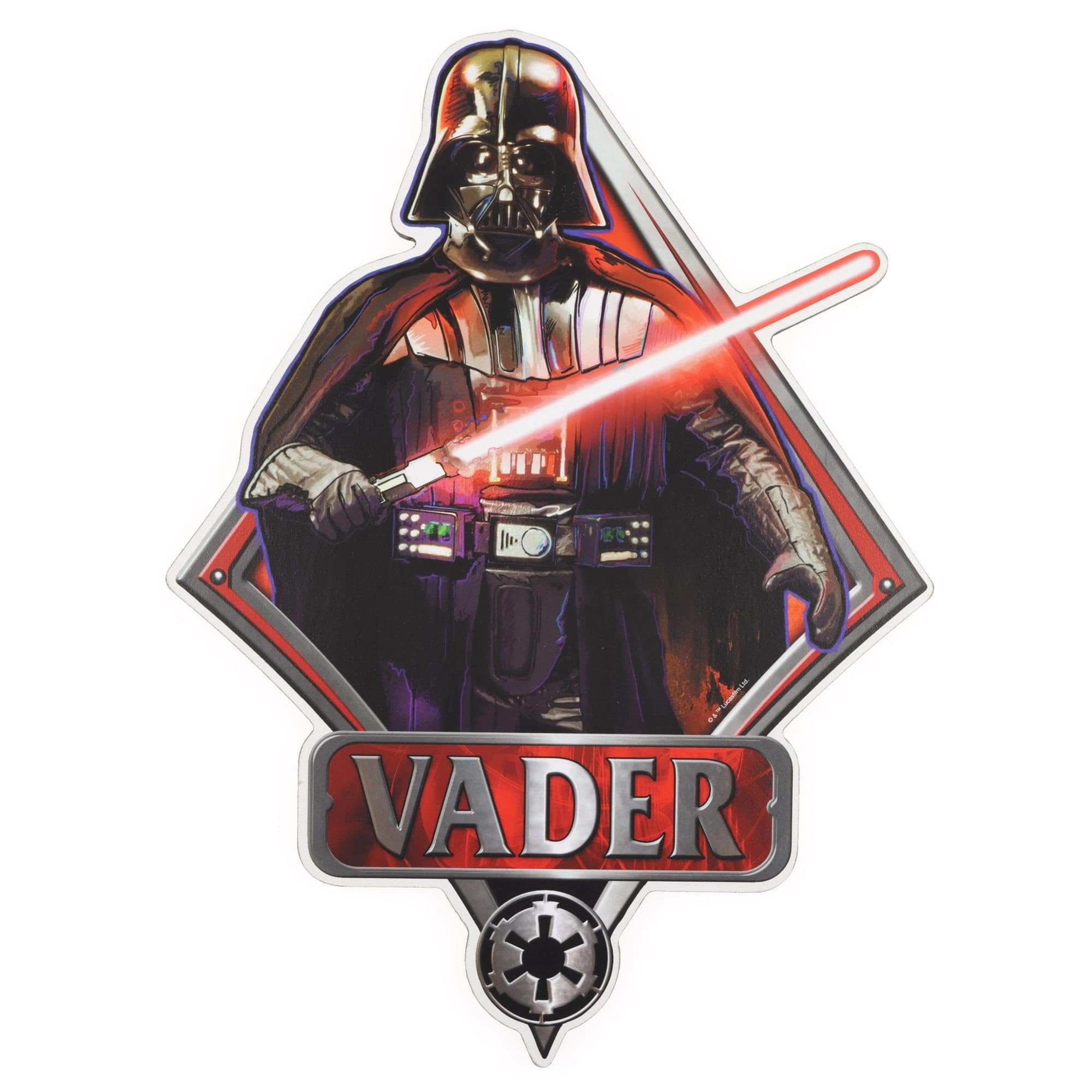 Foto 1 | Decoración Mural Plateada Buffalo Disney Star Wars Darth Vader 4 - Venta Internacional.