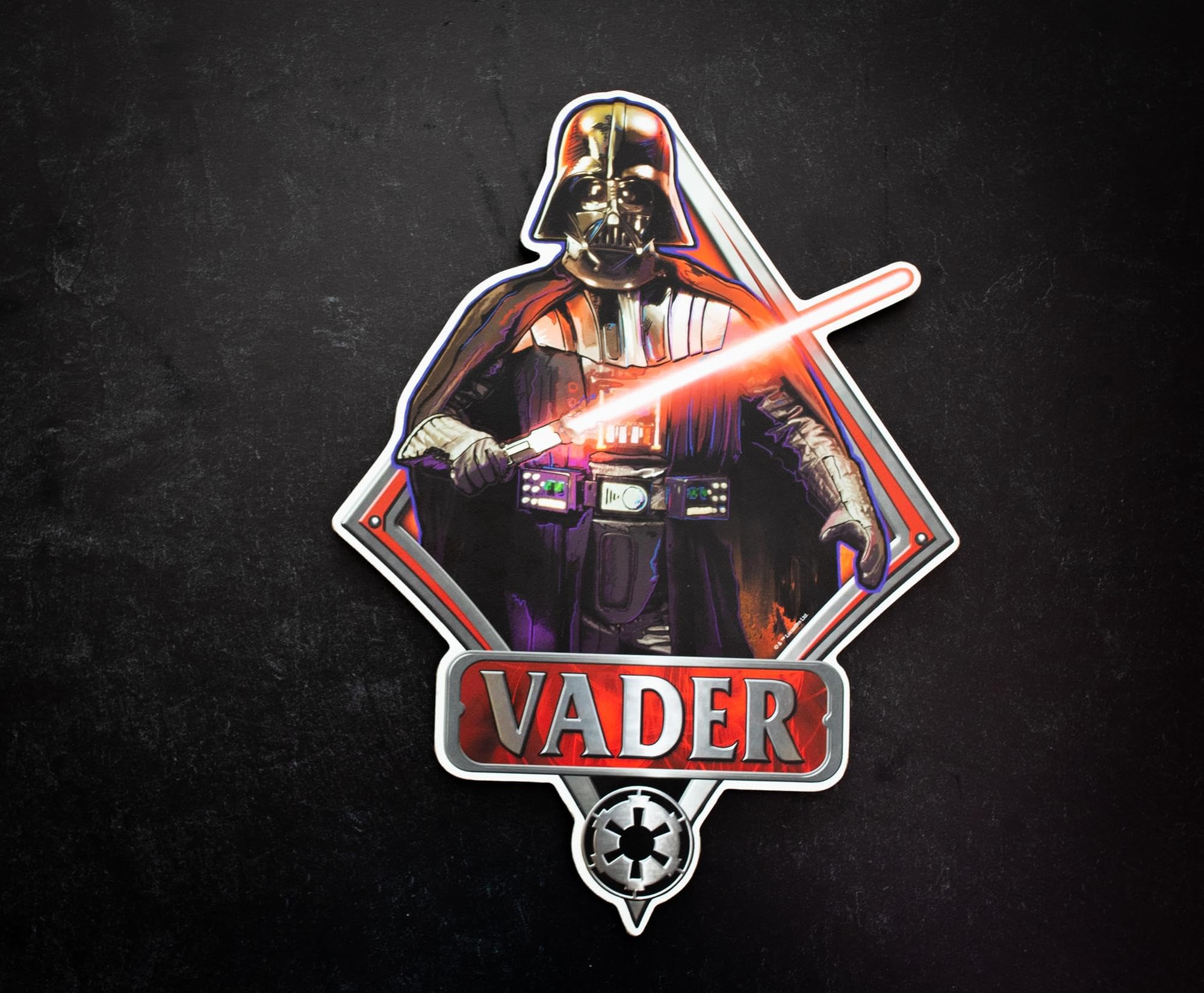 Foto 4 pulgar | Decoración Mural Plateada Buffalo Disney Star Wars Darth Vader 4 - Venta Internacional.