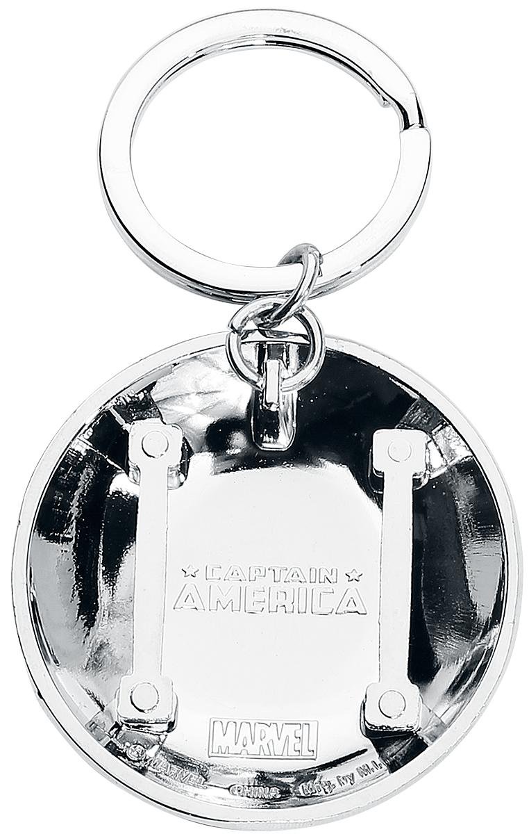 Foto 3 pulgar | Llavero Marvel Captain America Shield Pewter - Venta Internacional.