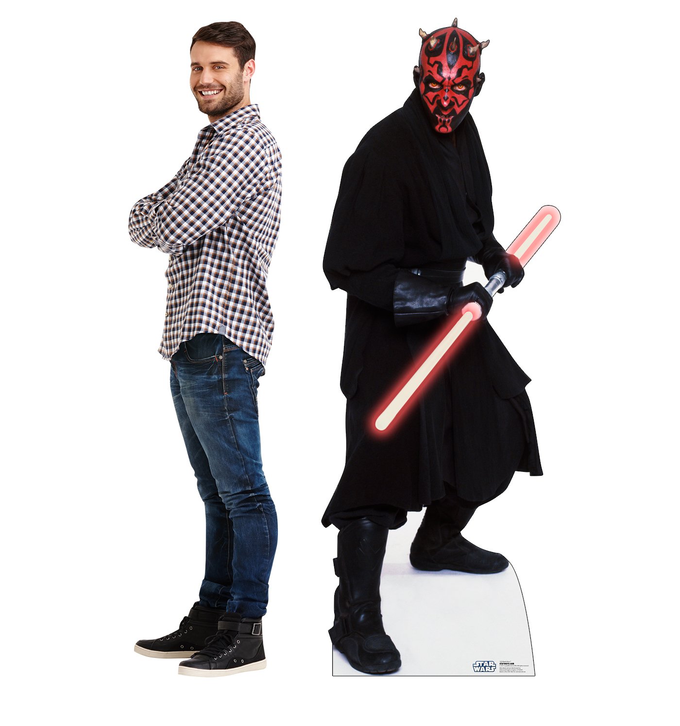 Foto 4 pulgar | Personas Recortadas De Cartón Vertical Darth Maul Star Wars - Venta Internacional.