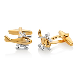 Foto 1 | Helicóptero Bicolor Cuff Links West Coast Jewelry Para Hombre - Venta Internacional.