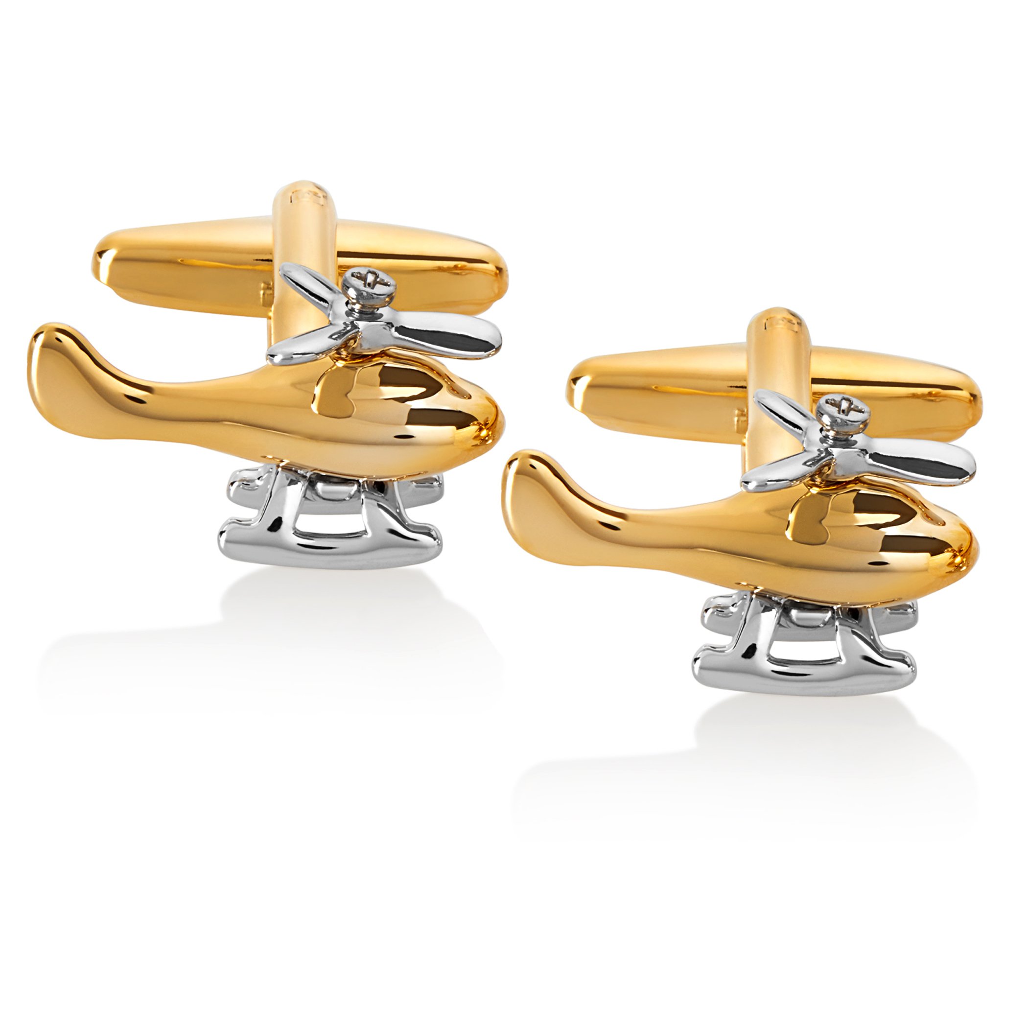 Foto 3 pulgar | Helicóptero Bicolor Cuff Links West Coast Jewelry Para Hombre - Venta Internacional.